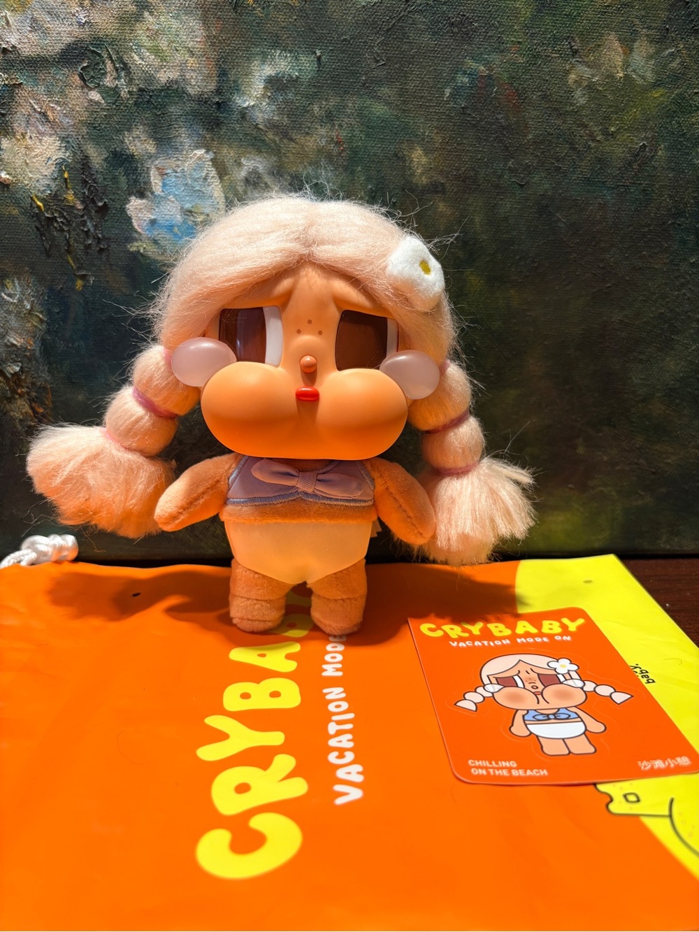 Crybaby Plush Doll - Peach Hair Pink Outfit